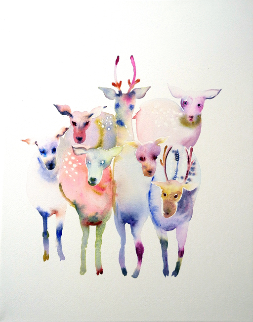 flock of deer 02