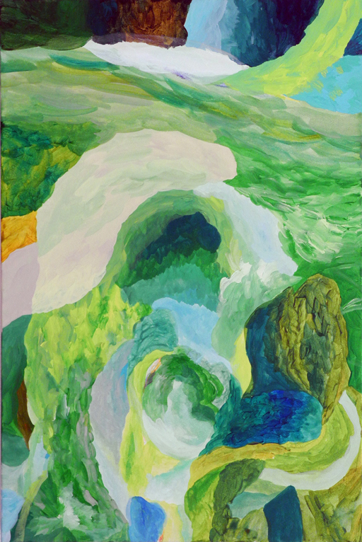 the diving in grass